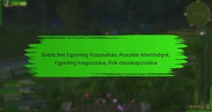 Battle.Net Egyenleg Visszaváltás: Átutalási lehetőségek, Egyenleg megosztása, Fiók összekapcsolása