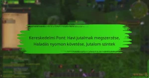 Kereskedelmi Pont: Havi jutalmak megszerzése, Haladás nyomon követése, Jutalom szintek